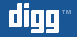 Digg Logo framed in white back ground light blue